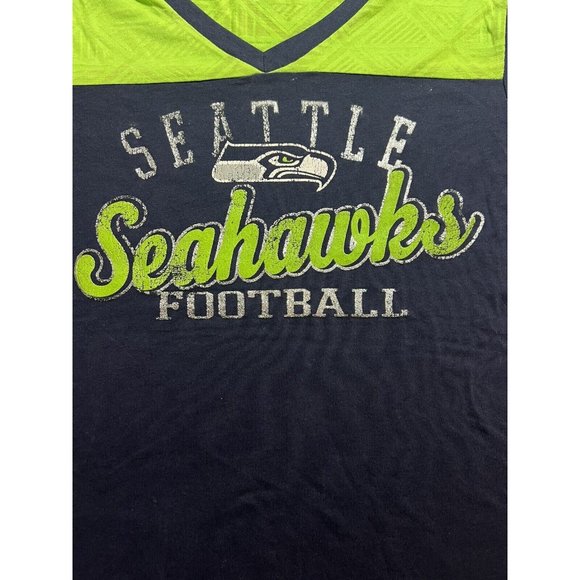 Seattle‎ Seahawks Shirt Teens XL Blue Logo Short Sleeve Tee Girls New. - Picture 2 of 7